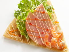 小エビとハムのスイートチリサラダ