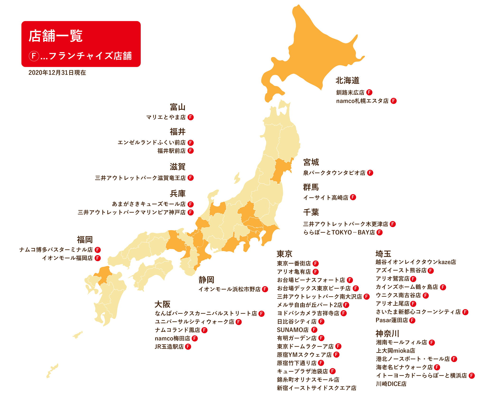 店舗一覧 店舗一覧